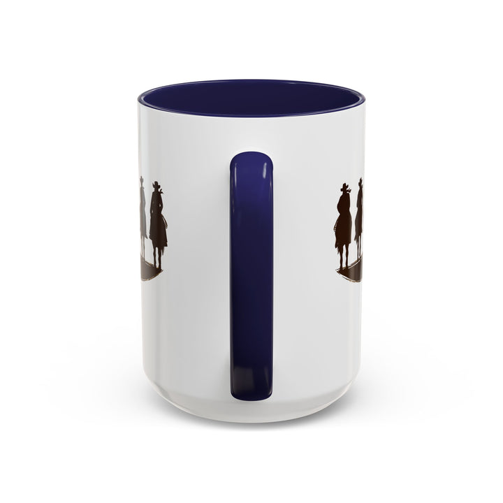 Cowboy Silhouette - Accent Coffee Mug (11, 15oz)