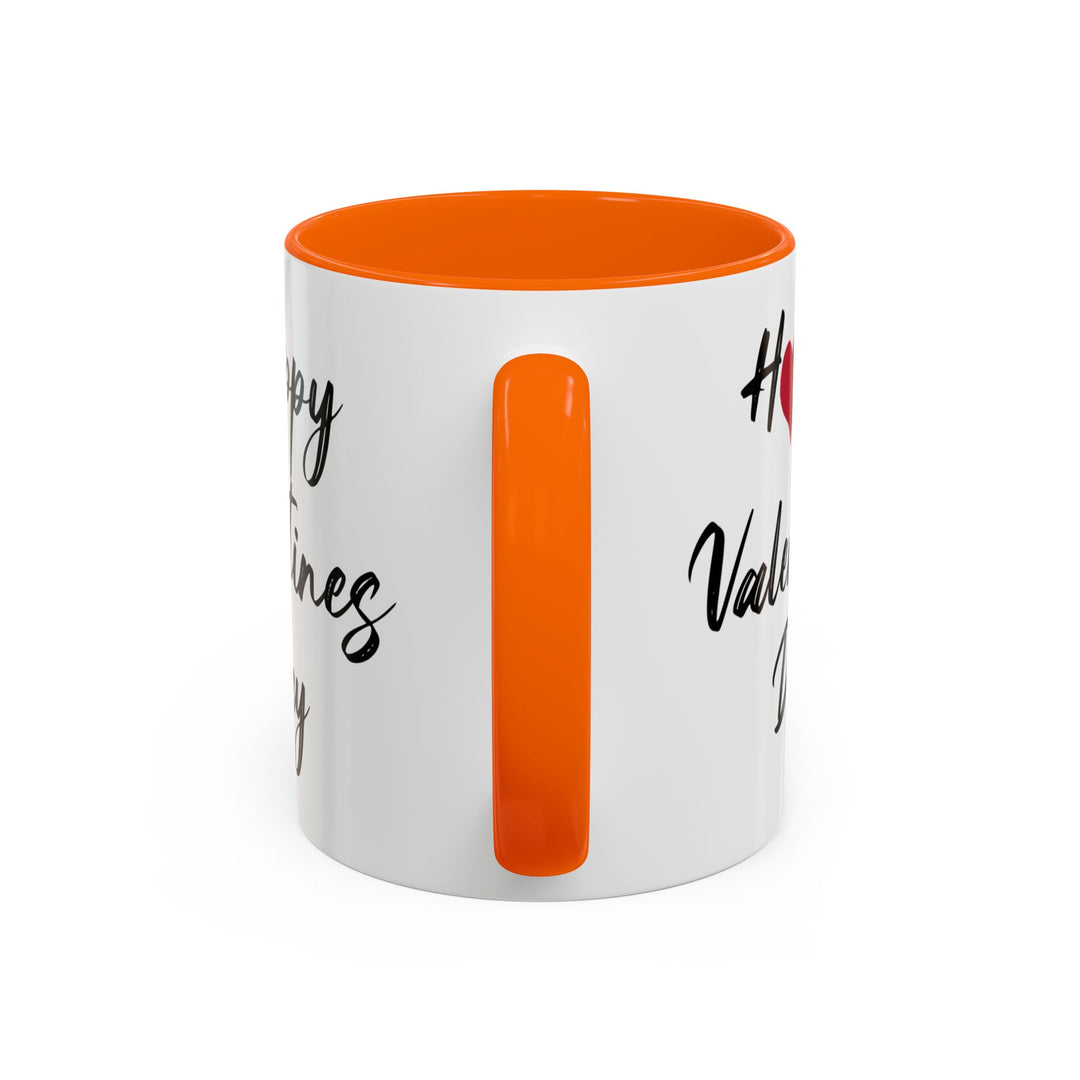 Happy Valentines Day - Accent Coffee Mug (11, 15oz)