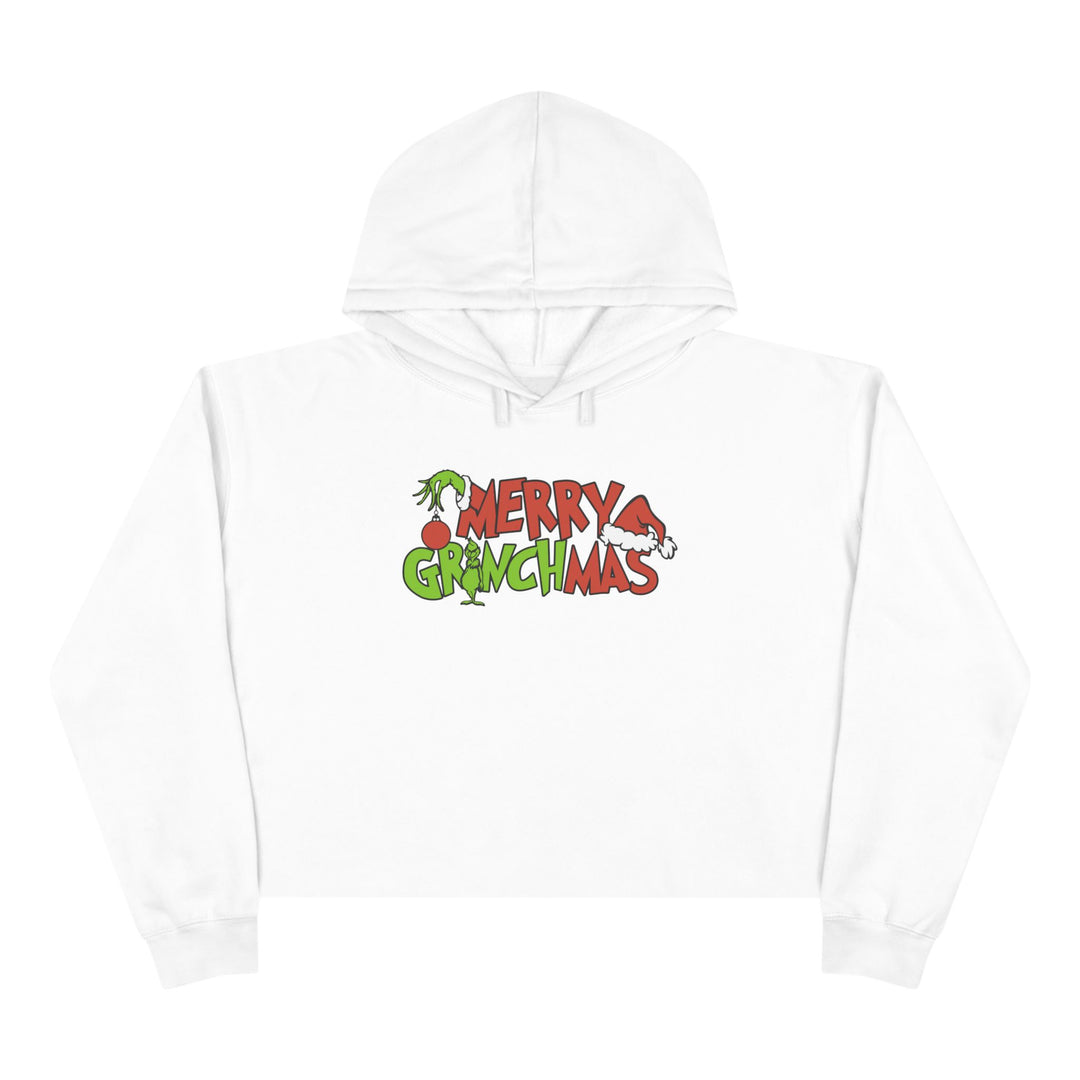 Merry Grinchmas - Crop Hoodie