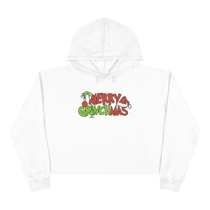 Merry Grinchmas - Crop Hoodie