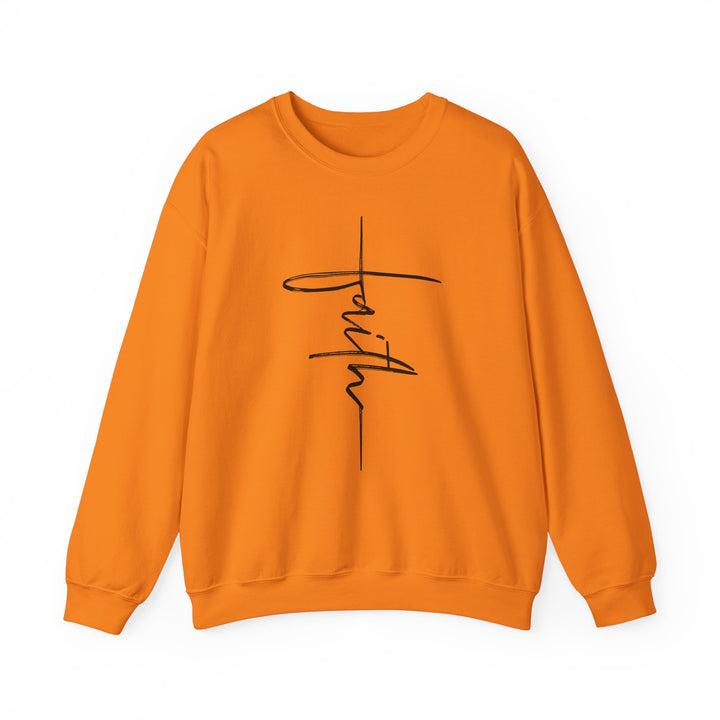 Faith Cross - Unisex Heavy Blend™ Crewneck Sweatshirt