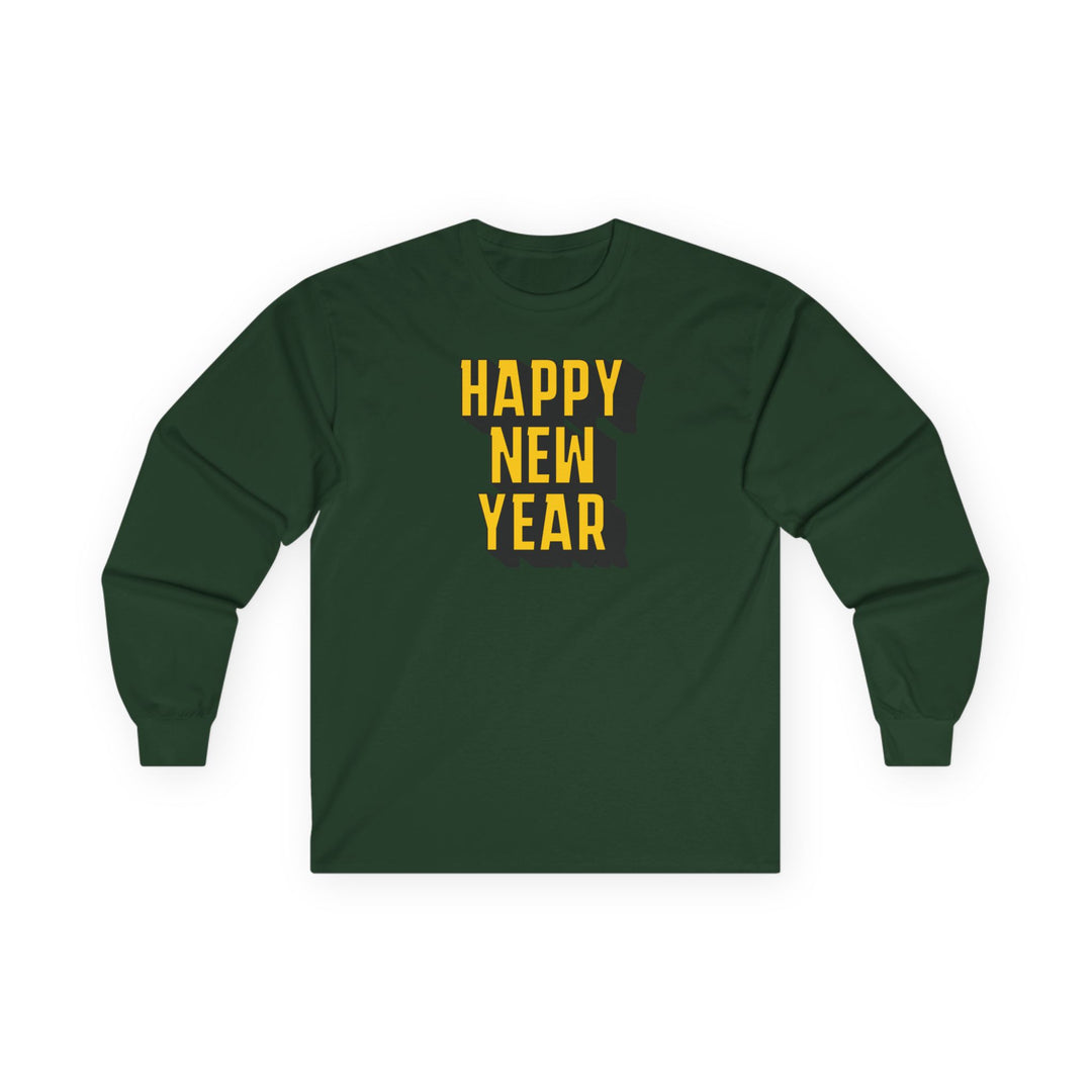Block Happy New Year - Unisex Ultra Cotton Long Sleeve Tee