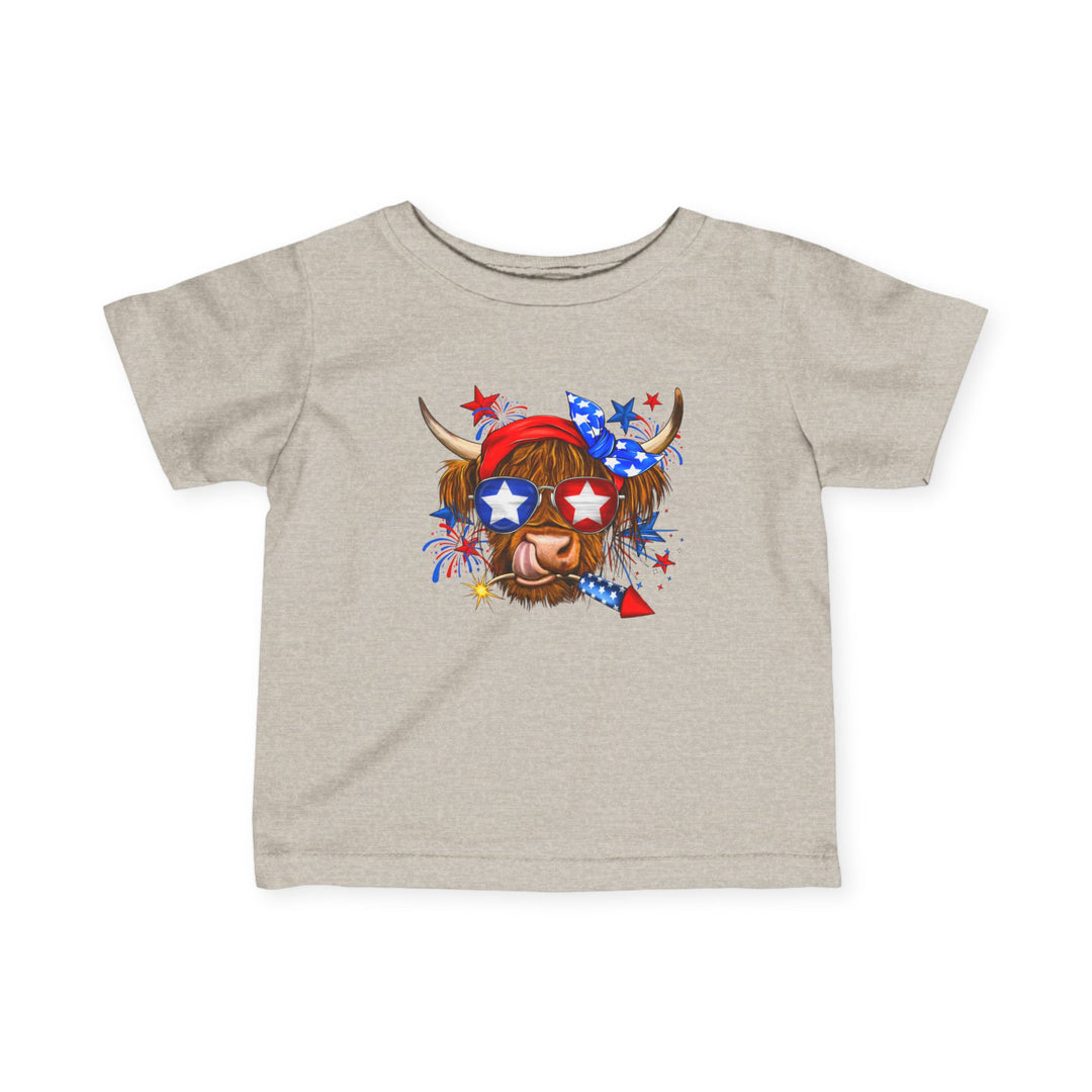 4th Of July Cow - Infant Fine Jersey Tee