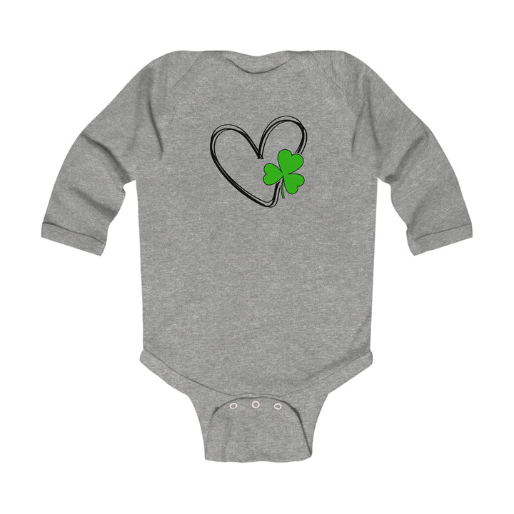 Heart & Clover - Infant Long Sleeve Bodysuit