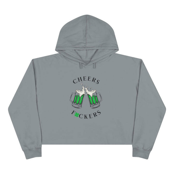 Cheers F*ckers - Crop Hoodie