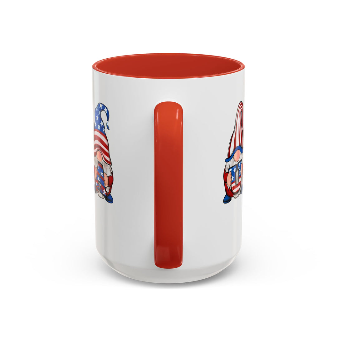 4th Of July Gnomes - Accent Coffee Mug (11, 15oz)