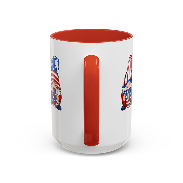 4th Of July Gnomes - Accent Coffee Mug (11, 15oz)