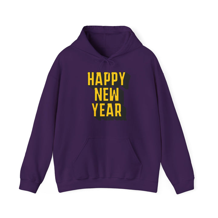 Block Happy New Year - Unisex Heavy Blend™ Hooded Sweatshirt
