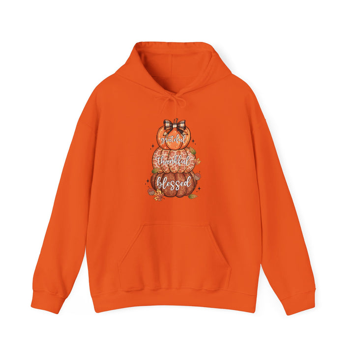 Grateful Thankful Blessed Pumpkins - Unisex Heavy Blend™ Hooded Sweatshirt