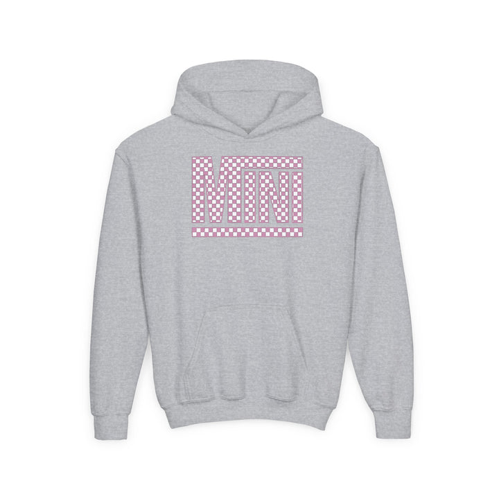 Pink Check Mini - Youth Heavy Blend Hooded Sweatshirt