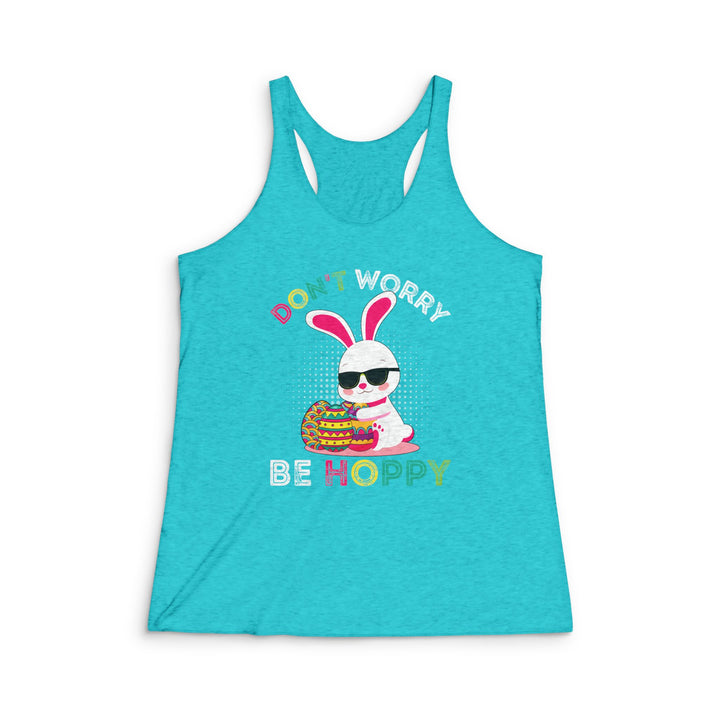 Don't Worry Be Hoppy - Women's Tri-Blend Racerback Tank