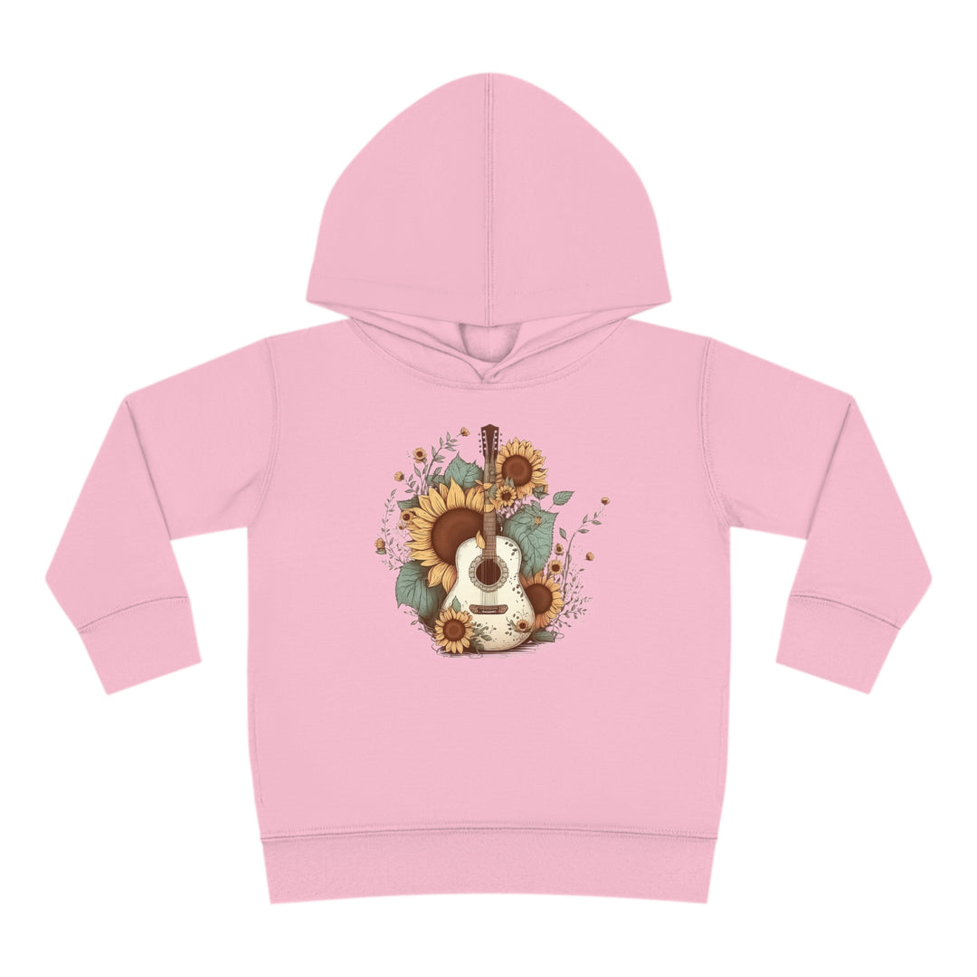 Sunflower Guitar - Toddler Pullover Fleece Hoodie