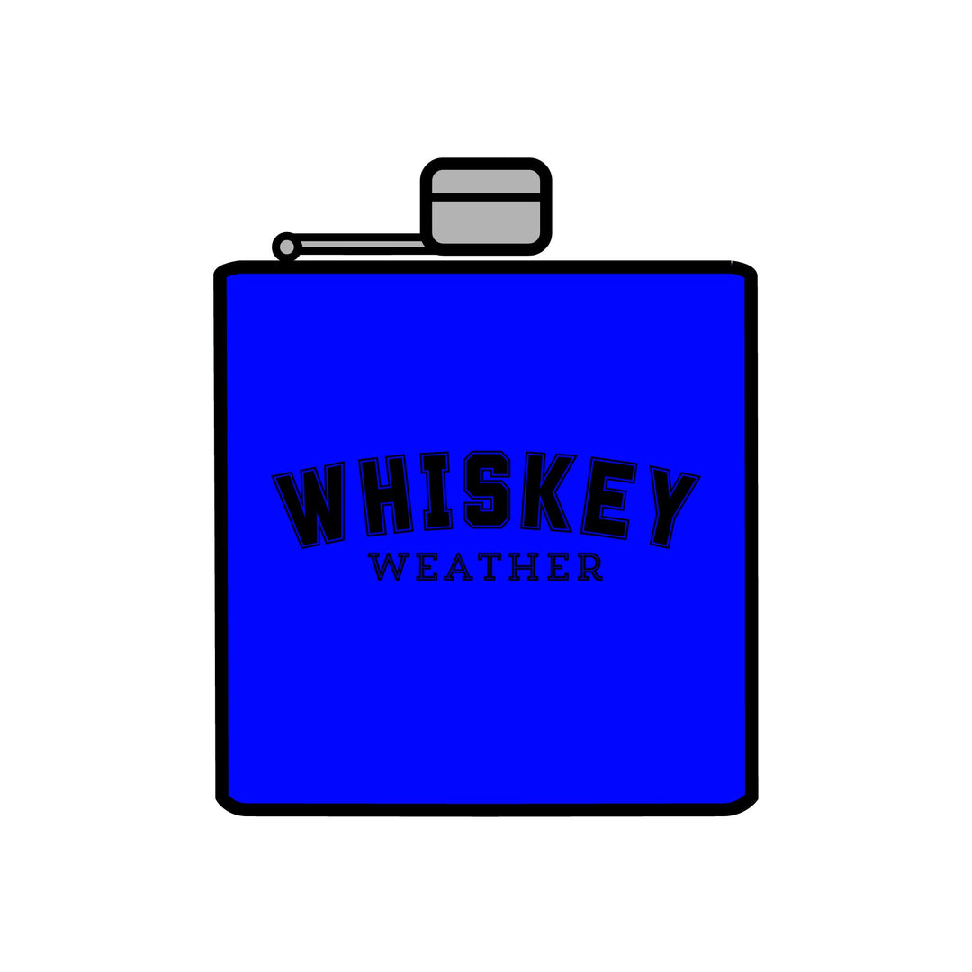 Whiskey Weather - Stainless Steel Flask, 6oz