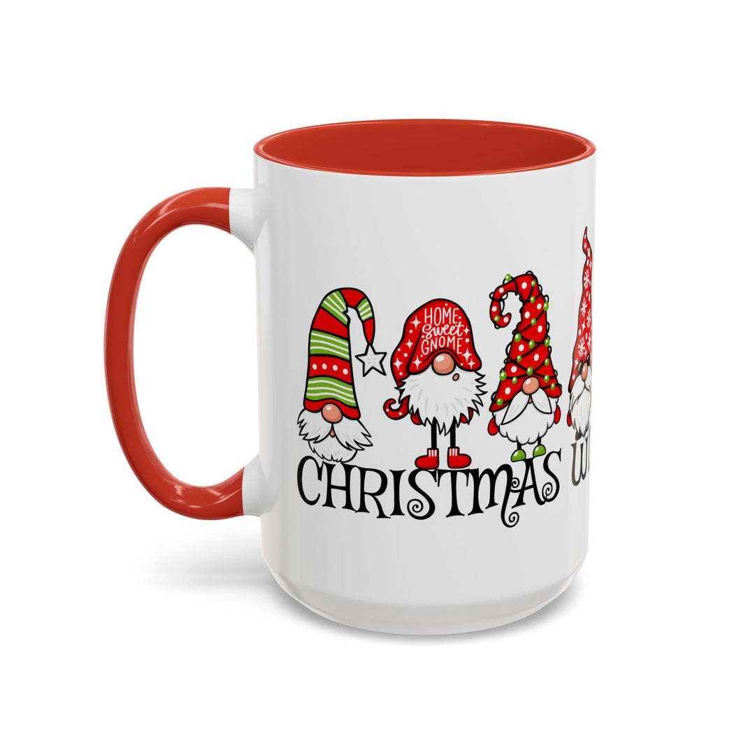 Christmas With My Gnomies - Accent Coffee Mug (11, 15oz)