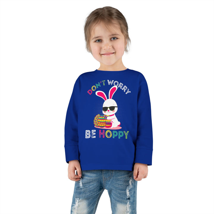 Don't Worry Be Hoppy - Toddler Long Sleeve Tee