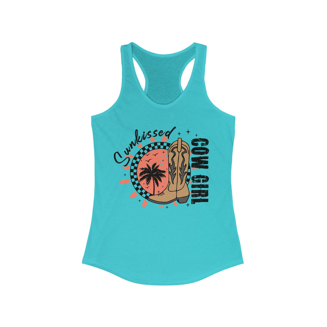 Sunkissed Cowgirl - Women's Ideal Racerback Tank