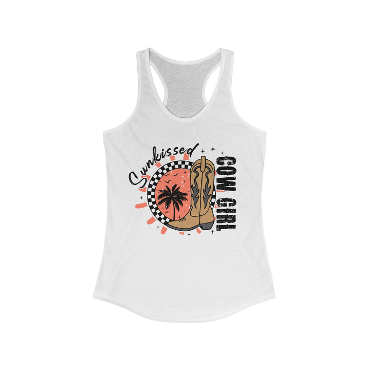 Sunkissed Cowgirl - Women's Ideal Racerback Tank