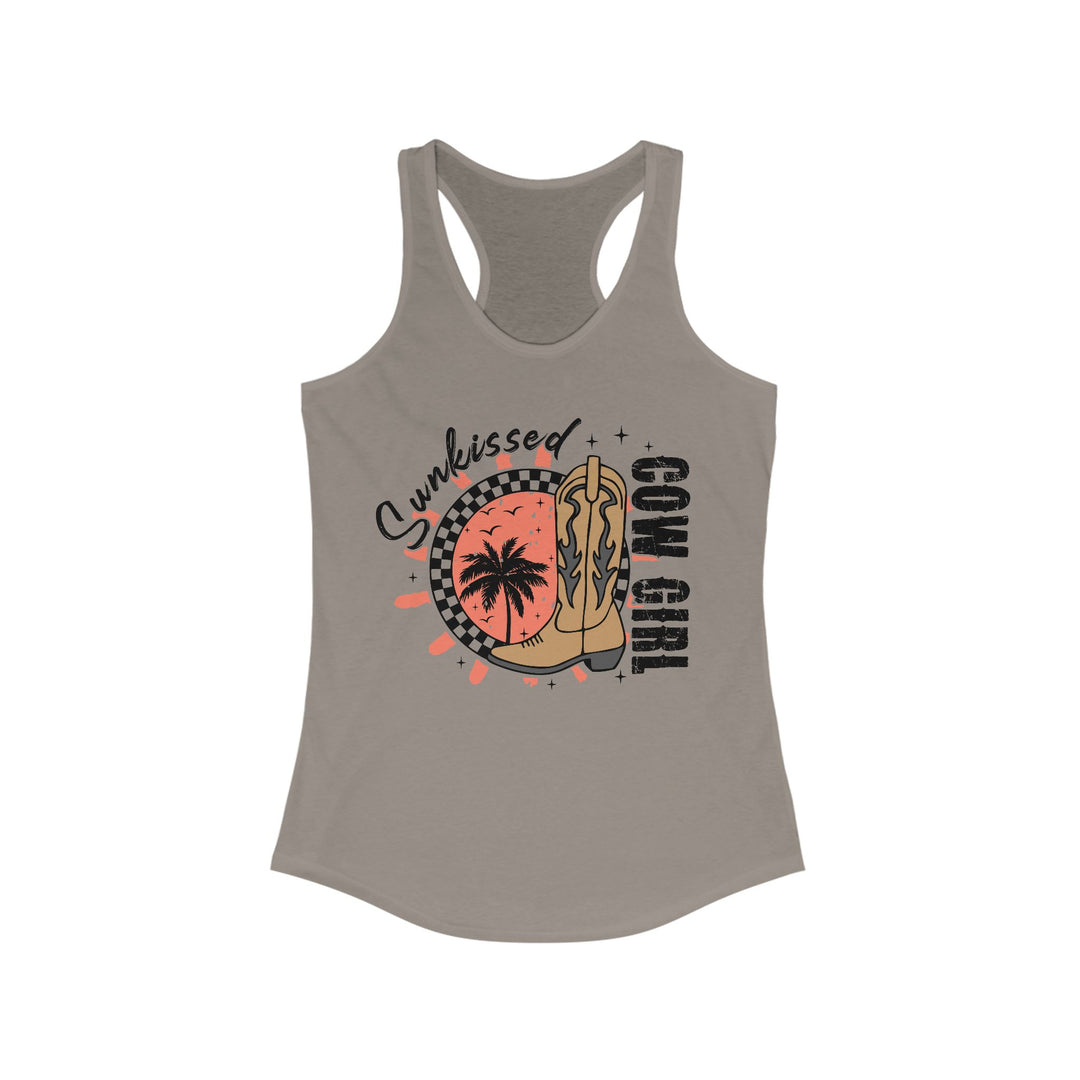 Sunkissed Cowgirl - Women's Ideal Racerback Tank