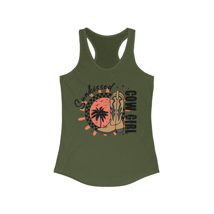 Sunkissed Cowgirl - Women's Ideal Racerback Tank
