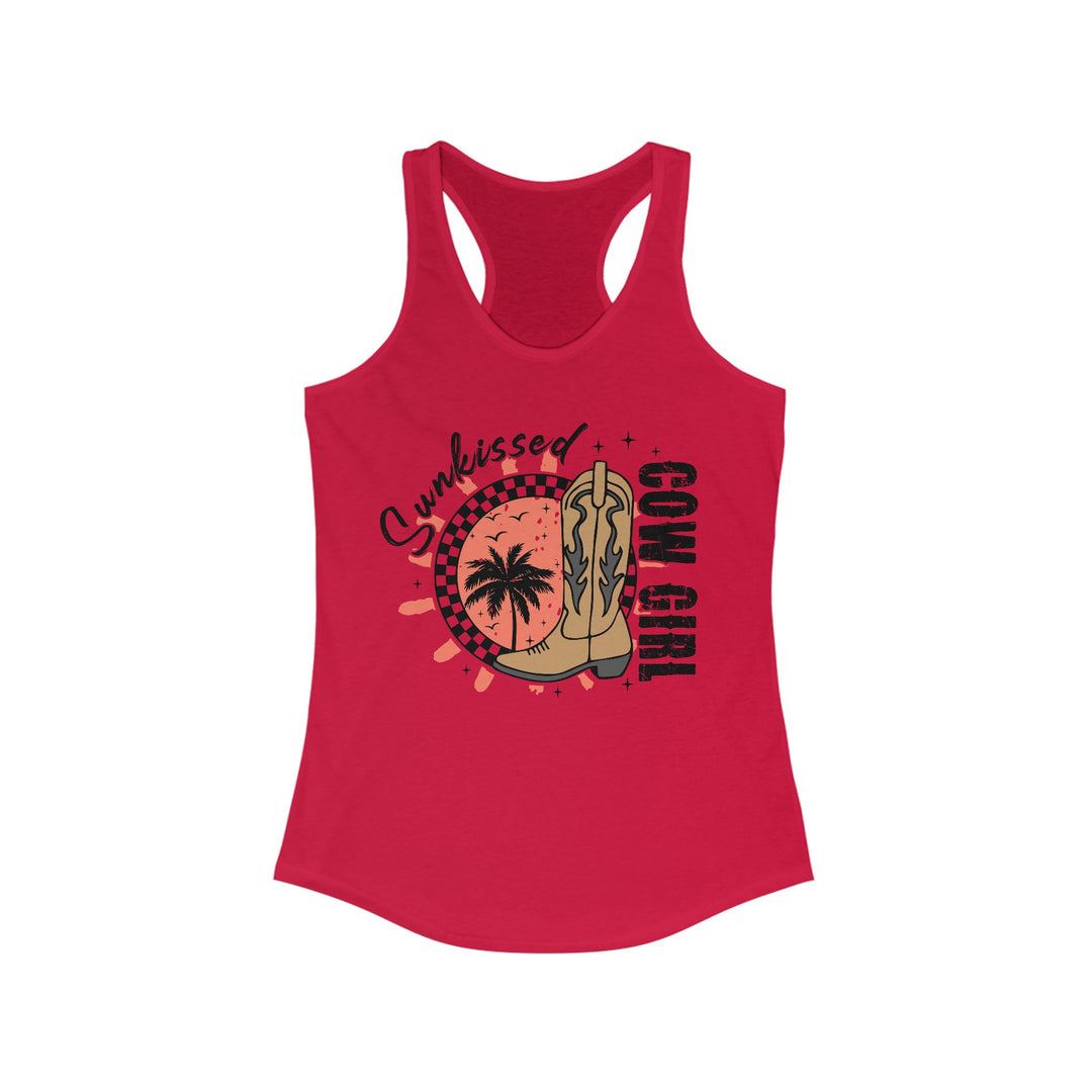 Sunkissed Cowgirl - Women's Ideal Racerback Tank