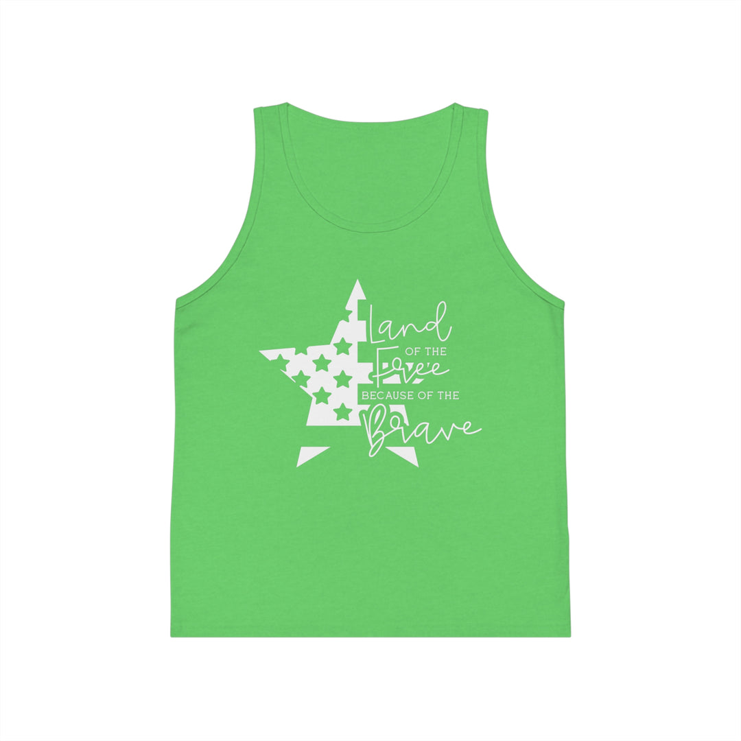 Land Of The Free - Kid's Jersey Tank Top