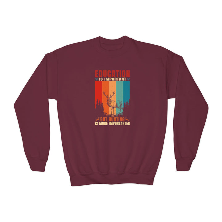 Hunting Education - Youth Crewneck Sweatshirt