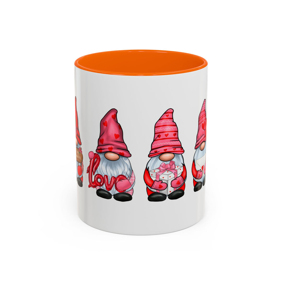 Valentine Gnomes - Accent Coffee Mug (11, 15oz)
