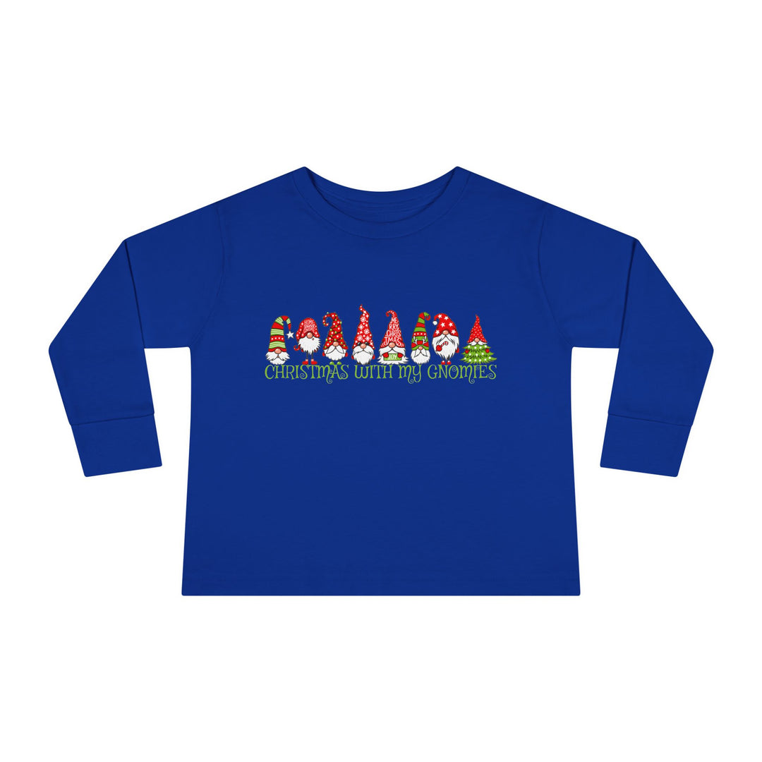 Christmas With My Gnomies - Toddler Long Sleeve Tee