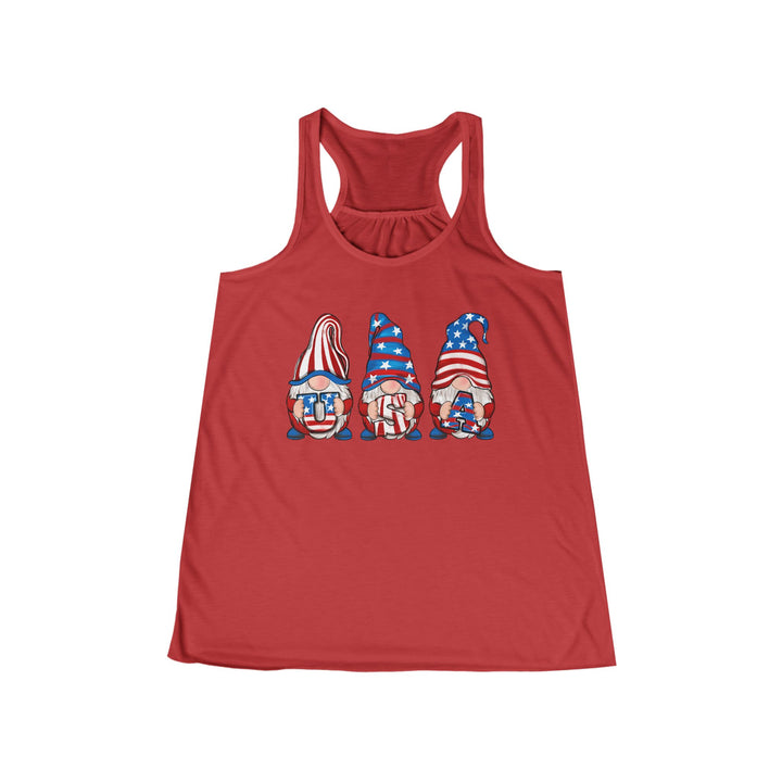 4th Of July Gnomes - Women's Flowy Racerback Tank