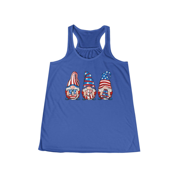 4th Of July Gnomes - Women's Flowy Racerback Tank