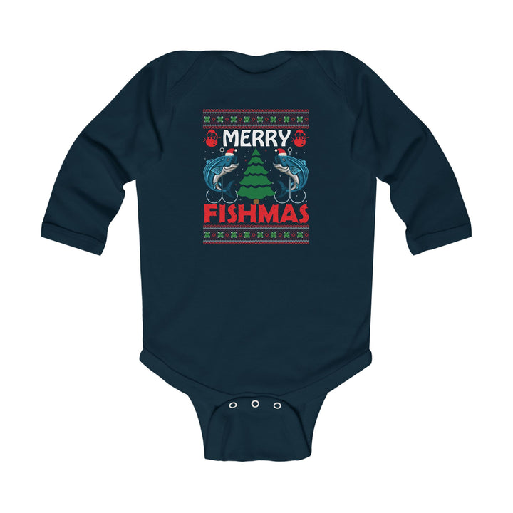Merry Fishmas - Infant Long Sleeve Bodysuit