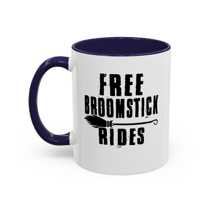 Free Broomstick Rides - Accent Coffee Mug (11, 15oz)