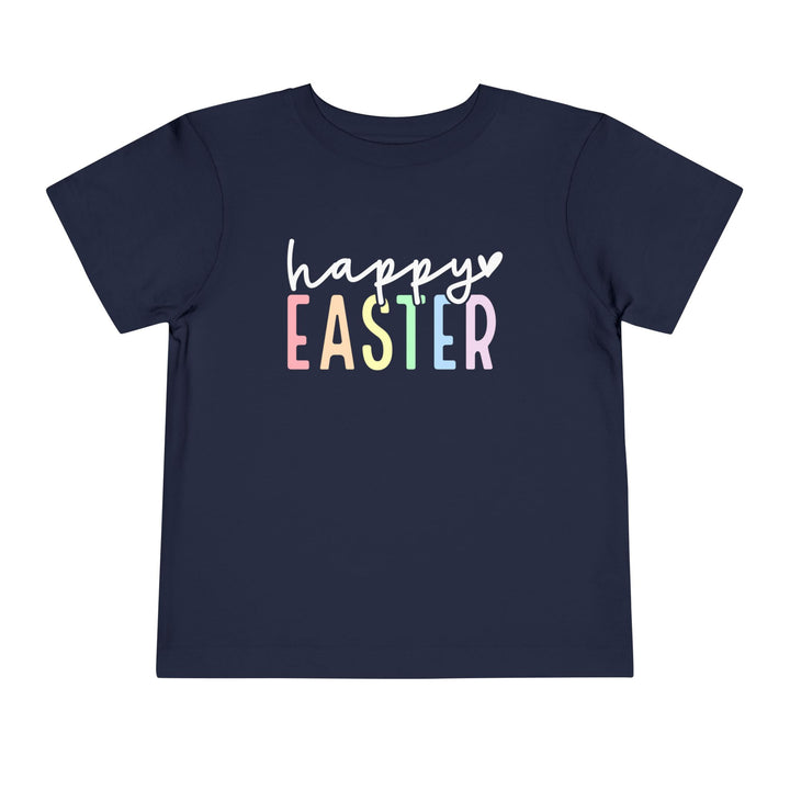 Pastel Happy Easter - Toddler Short Sleeve Tee