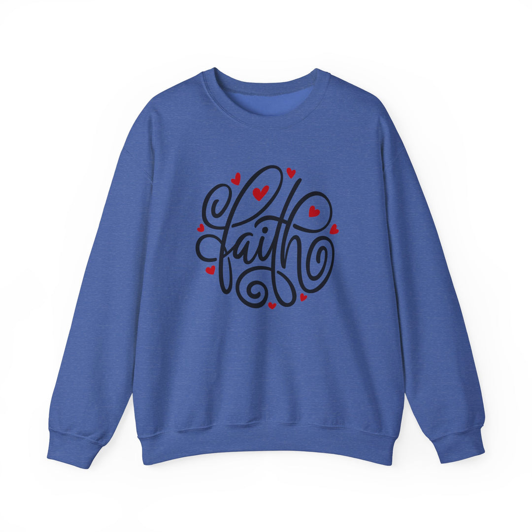 Faith Hearts - Unisex Heavy Blend™ Crewneck Sweatshirt