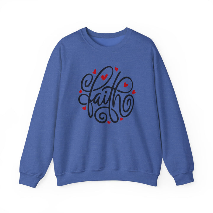 Faith Hearts - Unisex Heavy Blend™ Crewneck Sweatshirt