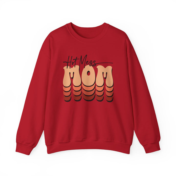 Hot Mess Mom - Unisex Heavy Blend™ Crewneck Sweatshirt
