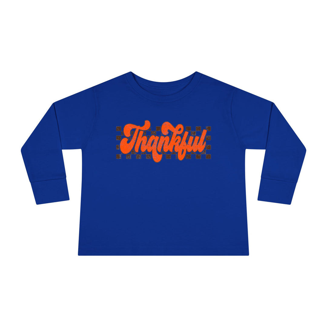 Retro Thankful - Toddler Long Sleeve Tee