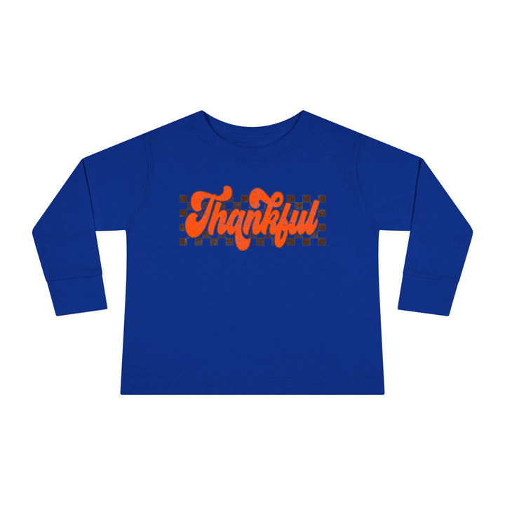 Retro Thankful - Toddler Long Sleeve Tee