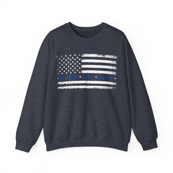 Back The Blue - Unisex Heavy Blend™ Crewneck Sweatshirt