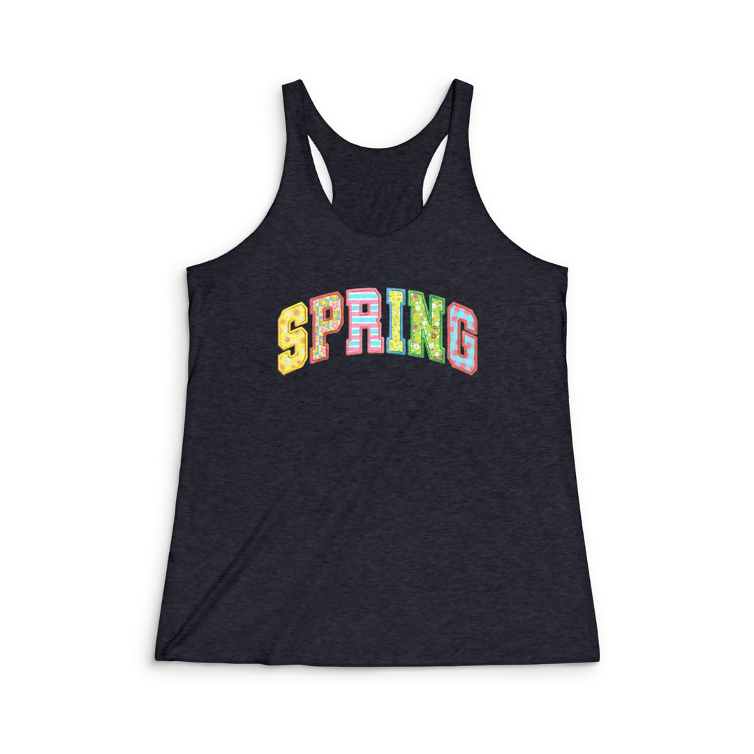 Spring Quilt - Women's Tri-Blend Racerback Tank