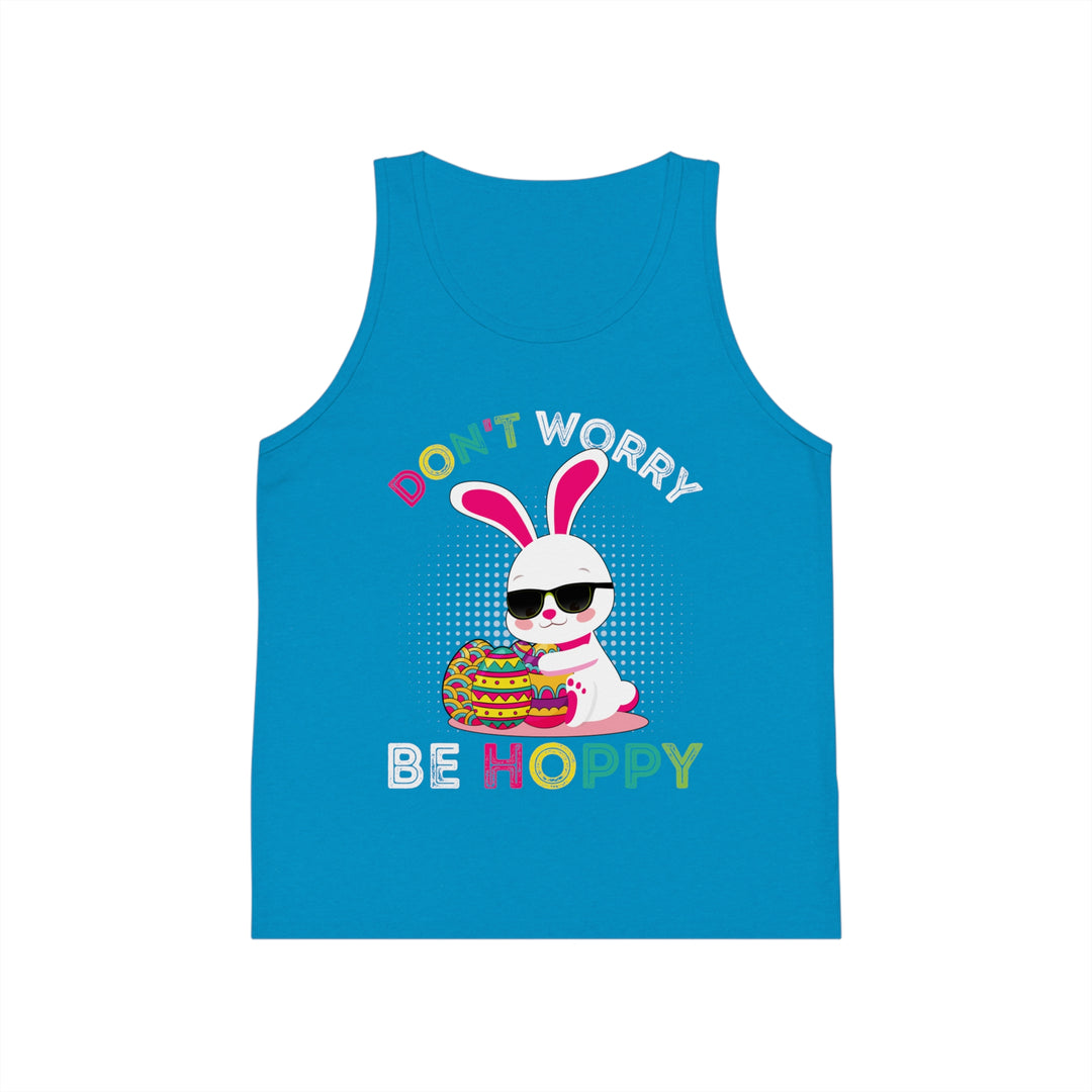 Don't Worry Be Hoppy - Kid's Jersey Tank Top