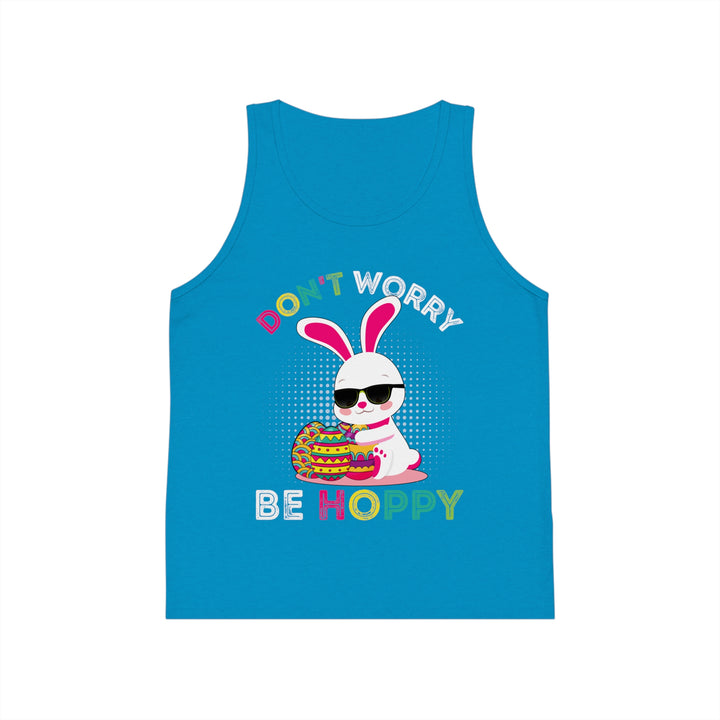Don't Worry Be Hoppy - Kid's Jersey Tank Top