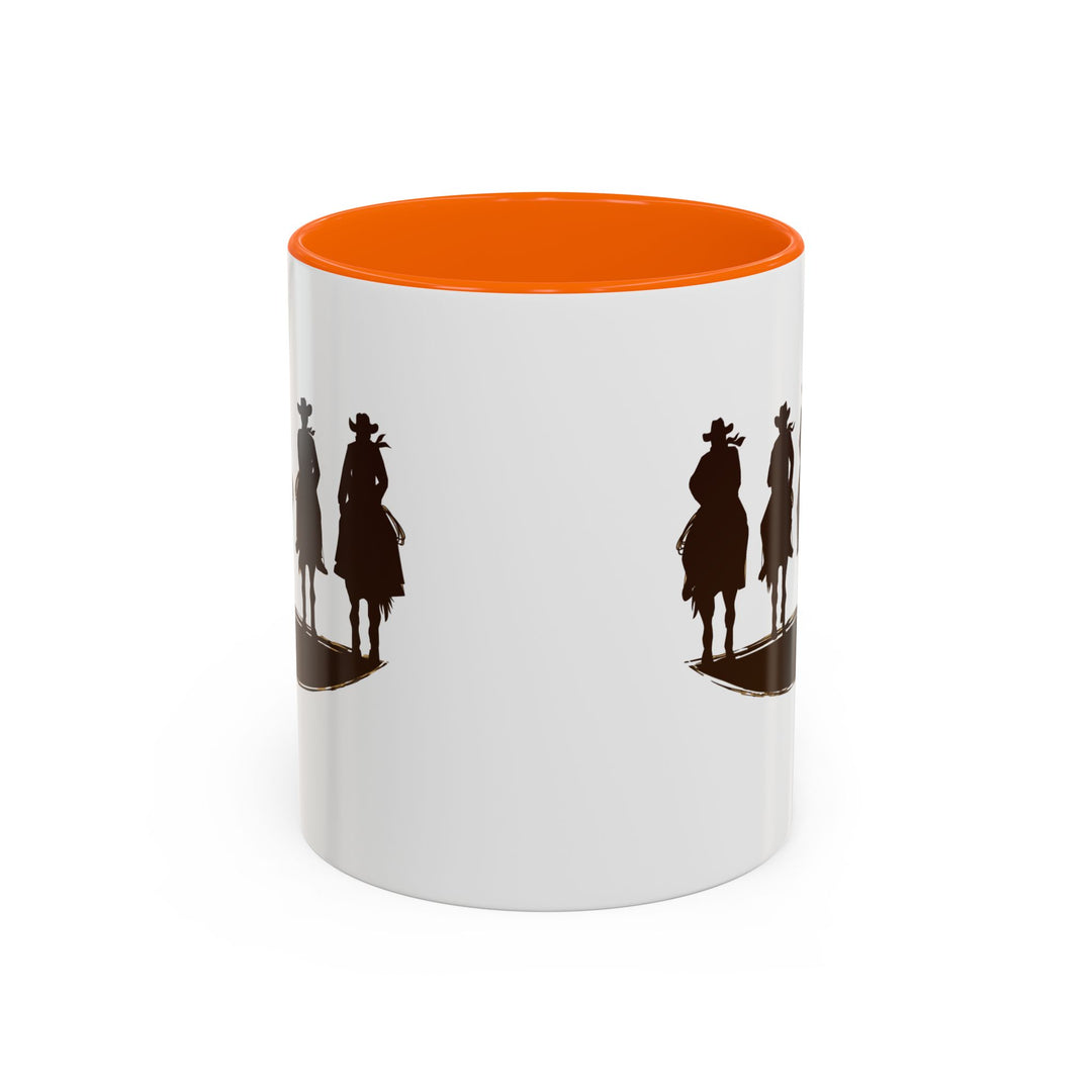 Cowboy Silhouette - Accent Coffee Mug (11, 15oz)