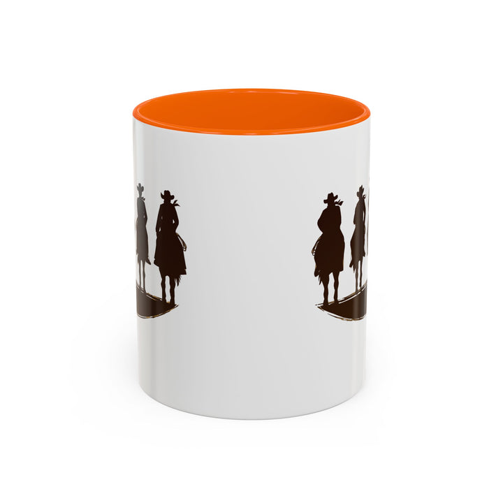 Cowboy Silhouette - Accent Coffee Mug (11, 15oz)