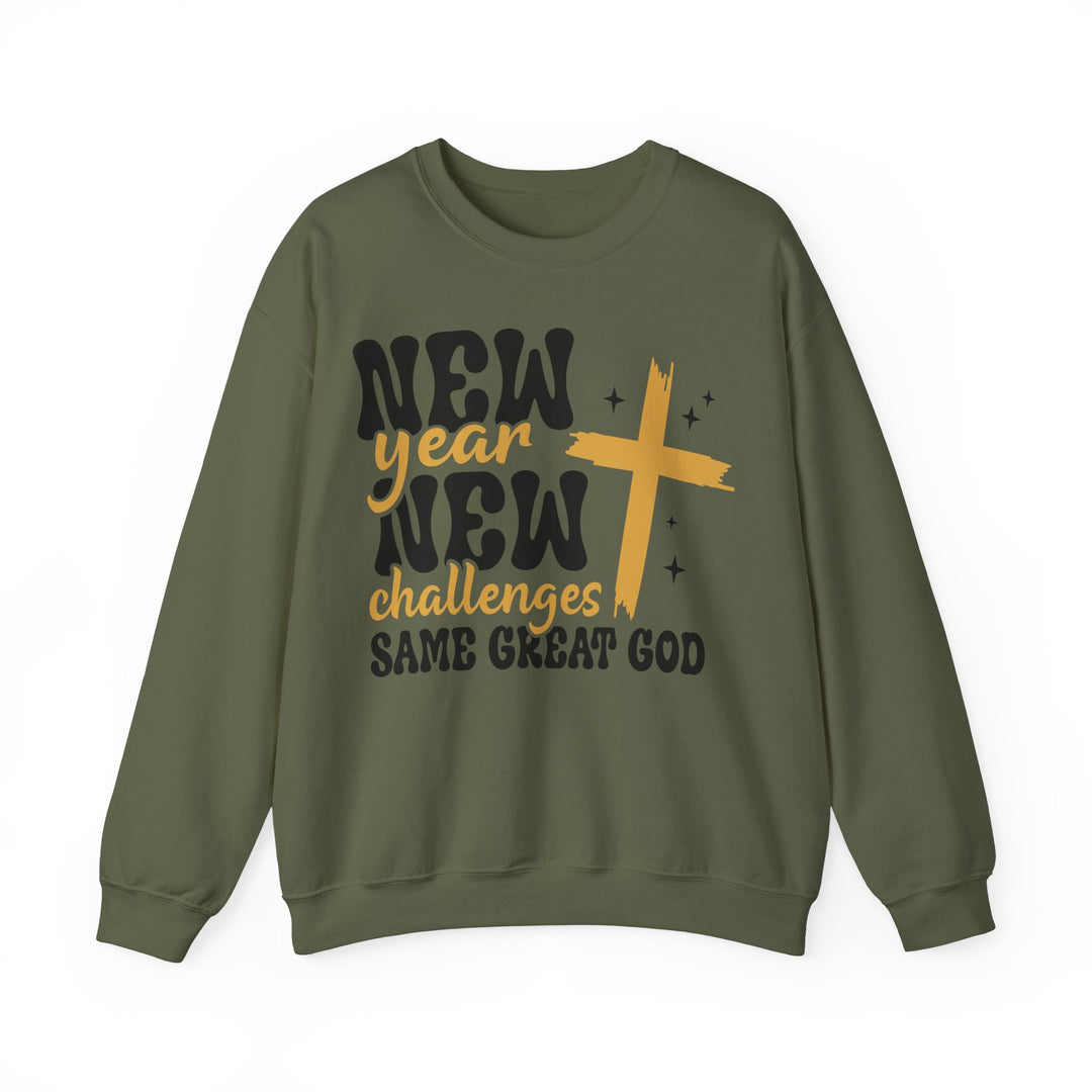 New Year Same Great God - Unisex Heavy Blend™ Crewneck Sweatshirt
