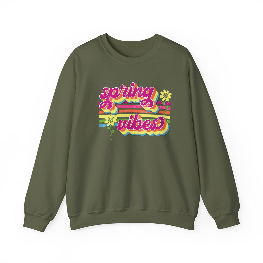 Spring Vibes Retro - Unisex Heavy Blend™ Crewneck Sweatshirt