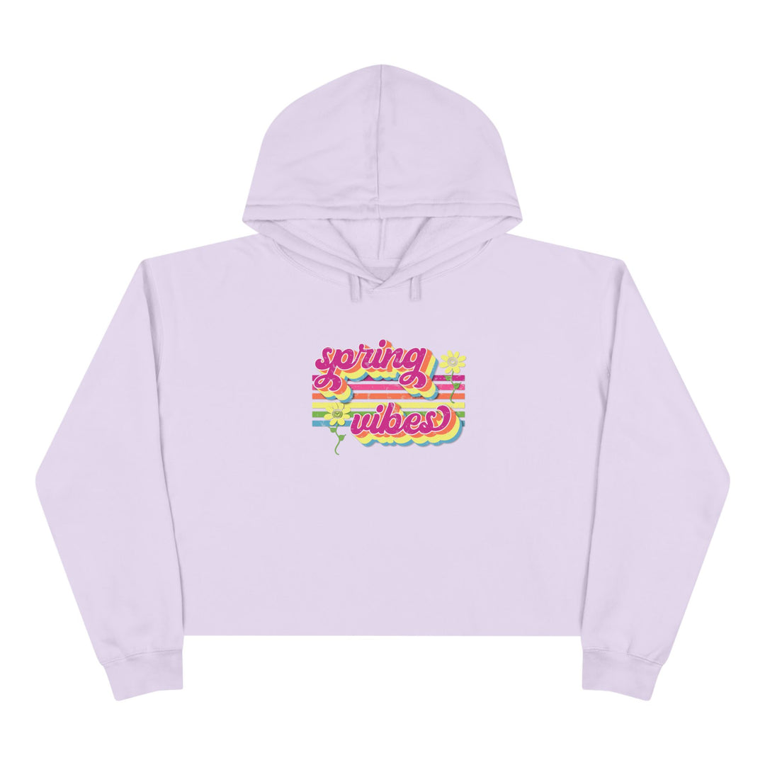 Spring Vibes Retro - Crop Hoodie