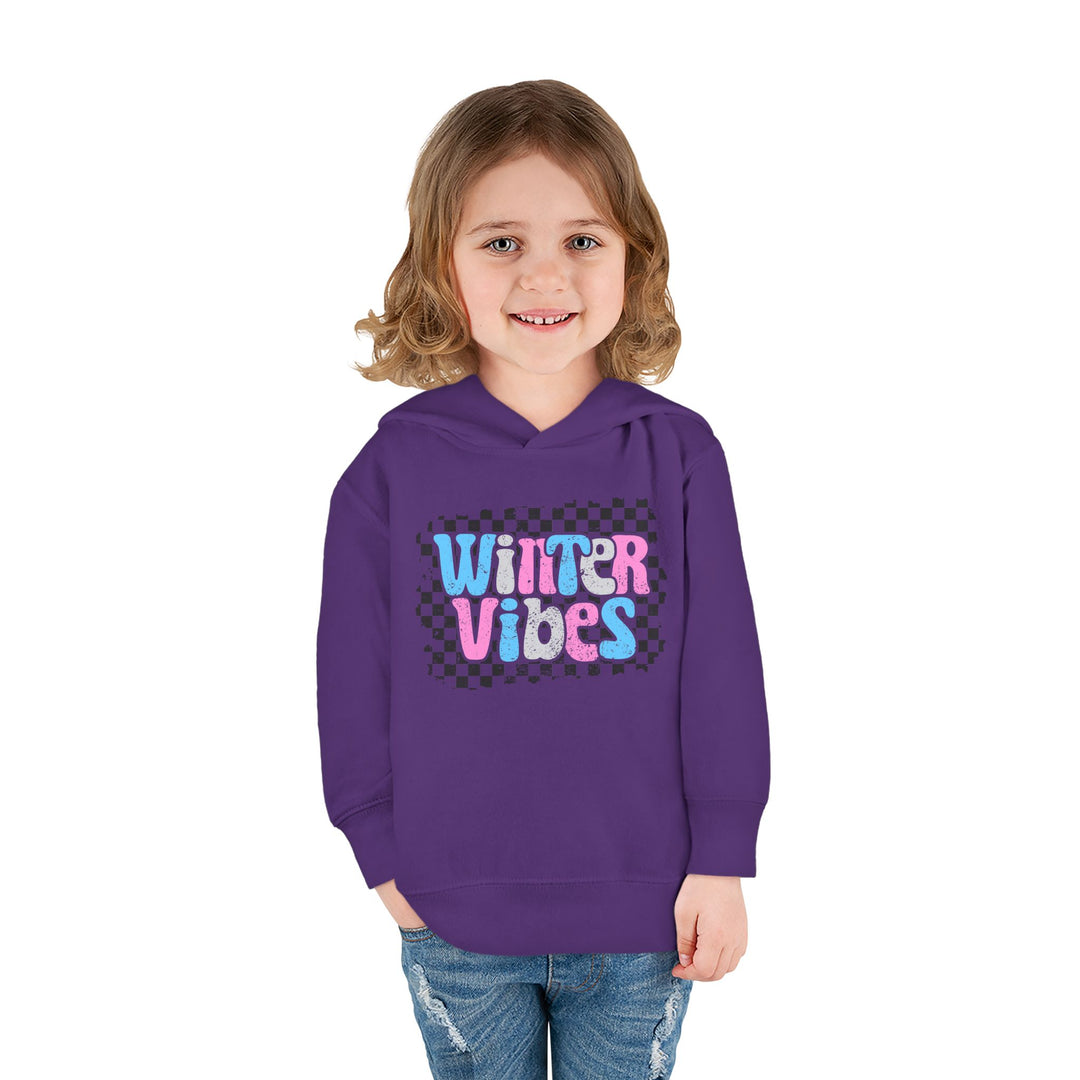 Winter Vibes - Toddler Pullover Fleece Hoodie