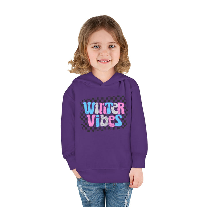 Winter Vibes - Toddler Pullover Fleece Hoodie