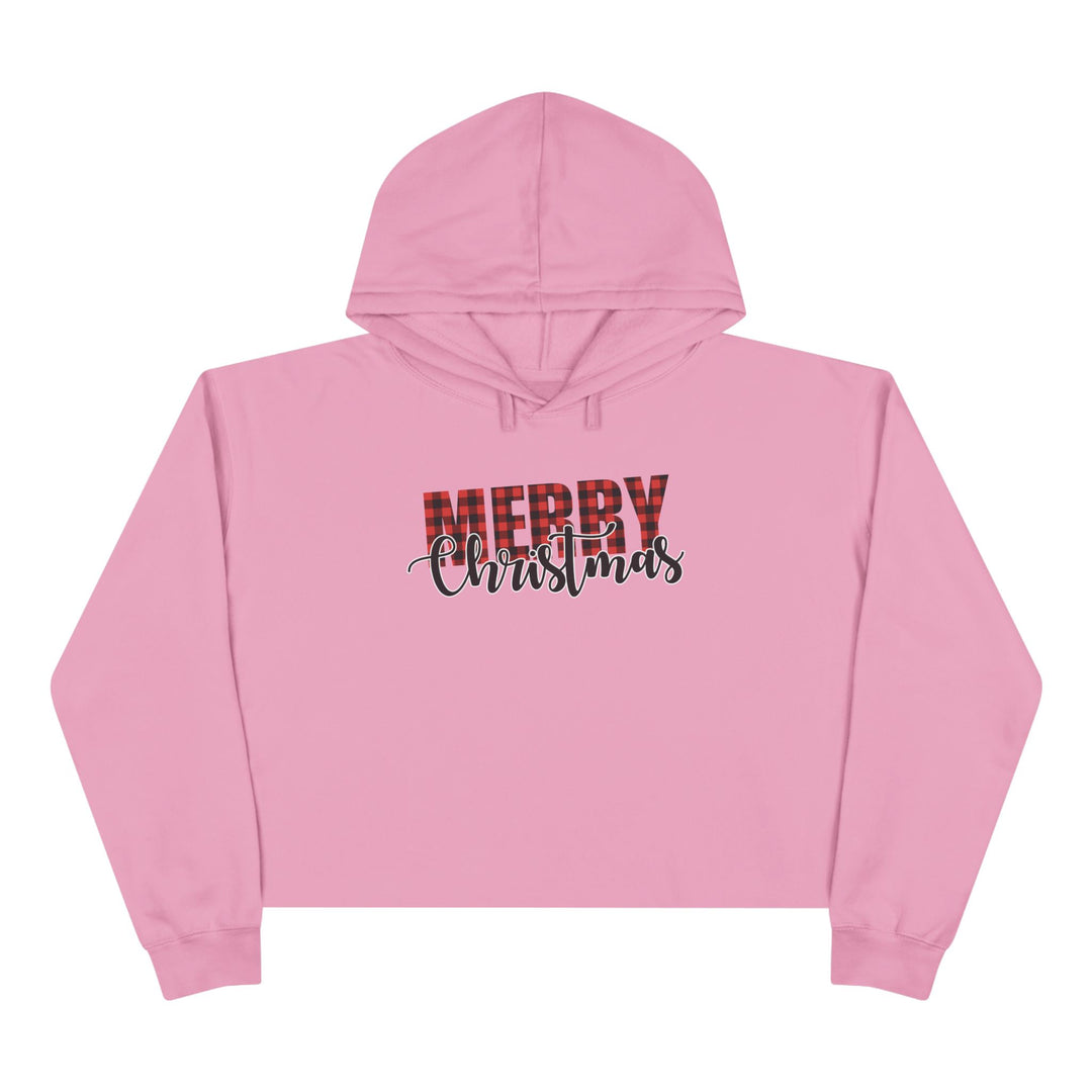 Merry Christmas Buffalo - Crop Hoodie